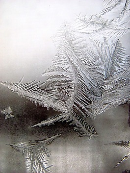 雪,冬天,窗口