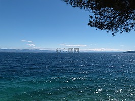 海,藍色,水