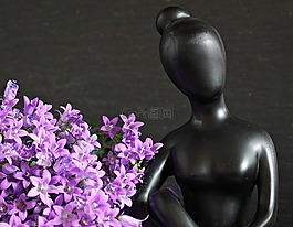 女子,雕塑,數(shù)字
