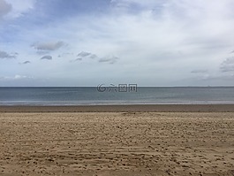 海灘,海,岸