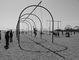 海灘,體操,戶外