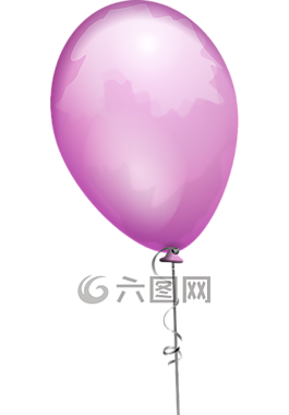 氣球,紫色,串