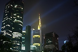 城市,燈,摩天大樓