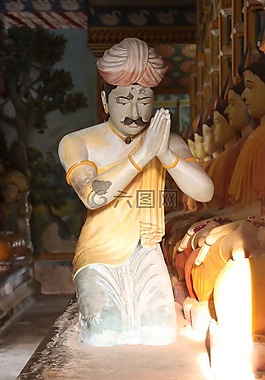 祈禱,寺,佛