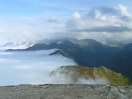 視圖,景觀,山
