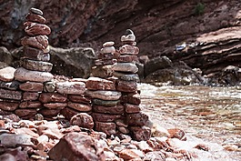 巖,石,河