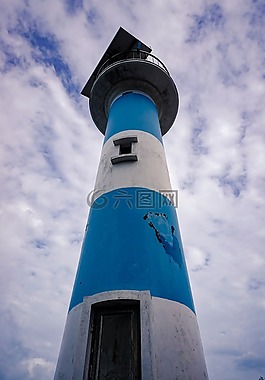燈塔,藍(lán)色,高