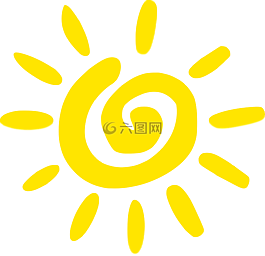 太陽,黃色,螺旋