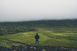山,高原,綠色