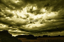 風(fēng)暴,云,天空