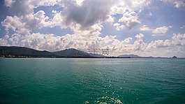 泰國,海,云