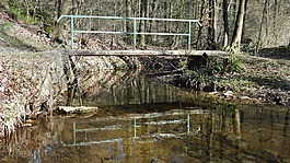 橋,水,鏡像