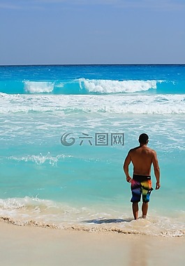 海滩,海洋,热带