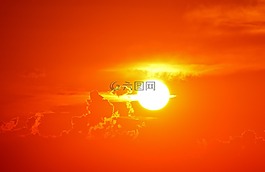 日落,晚上,浪漫