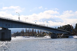 日本,山,湖