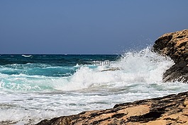 巖質(zhì)海岸,海,波