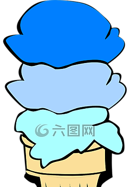 錐,冰淇淋,冰
