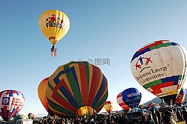 氣球,熱空氣,上升