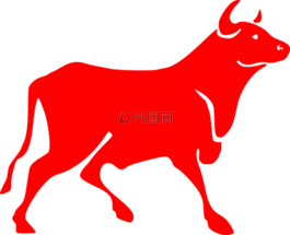公牛,红色,牛