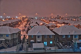 雪,降雪,夜間