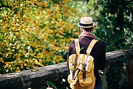 人,男子,袋