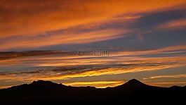 旅行,黎明,天空