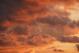 天空,秋季,秋