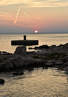 克羅地亞,abendstimmung,日落
