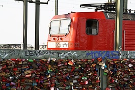 科隆,hohenzollern 橋,火車