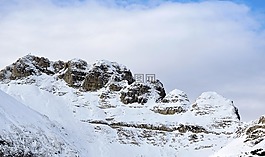 白云巖,山,雪
