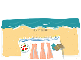 夏季,假期,海