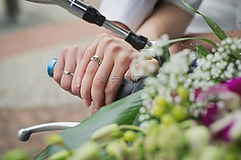 結(jié)婚戒指,婚禮,鮮花