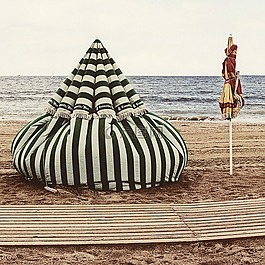 海灘,trouville,海