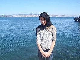 女孩,头巾,伊斯坦堡
