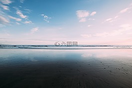 云,天空,海