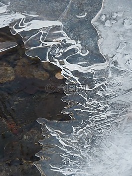 冰,冬天,水