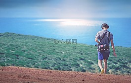 山,高原,綠色