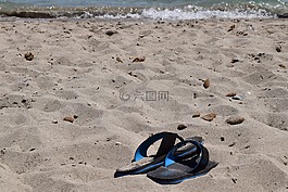 海,假期,海灘