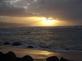 日落,浪漫,海