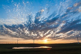 風(fēng)景,風(fēng)車,天空
