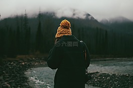 人,單,女孩
