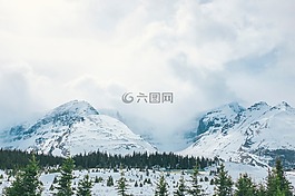 山,高原,云