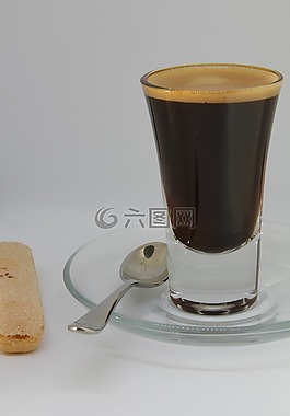 喝,咖啡,杯