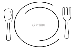 板,晚餐,叉
