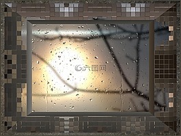 窗口,雨,湿