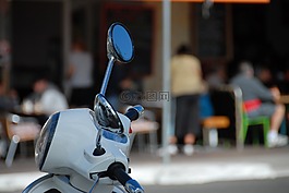 滑板車,鏡像,咖啡廳
