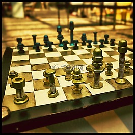 象棋,金屬,城市
