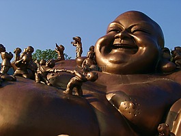 青铜雕像。,佛,พระ