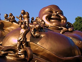 青铜雕像。,佛,พระ