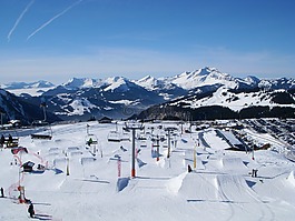 山,snowpark,阿爾卑斯山